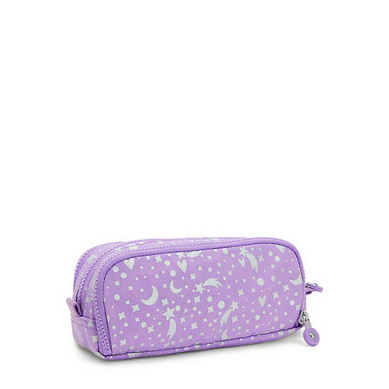 Kipling Gitroy Printed Pencil Case Bags Galaxy Metallic | AU 1910SG